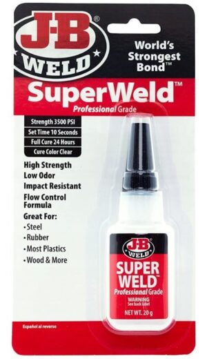 J-B WELD 33120 SuperWeld profesionálne silné sekundové lepidlo ( 20g )