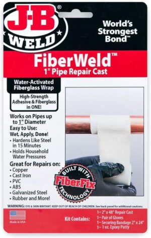 J-B WELD 38260 Pipe Repair Cast vláknitá páska pre portové rúry do priemeru 50mm ( š5,1xd153cm )