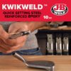 J-B WELD 8271 KwikWeld XL rýchlo tuhnúce dvojzložkové epoxidové lepidlo ( 2x142g ) - Image 3