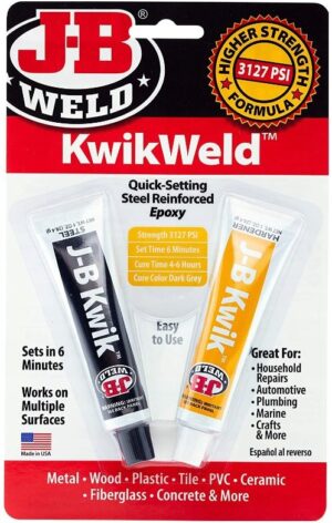 J-B WELD 8276 KwikWeld rýchlo tuhnúce dvojzložkové epoxidové lepidlo ( 2x28,4g )
